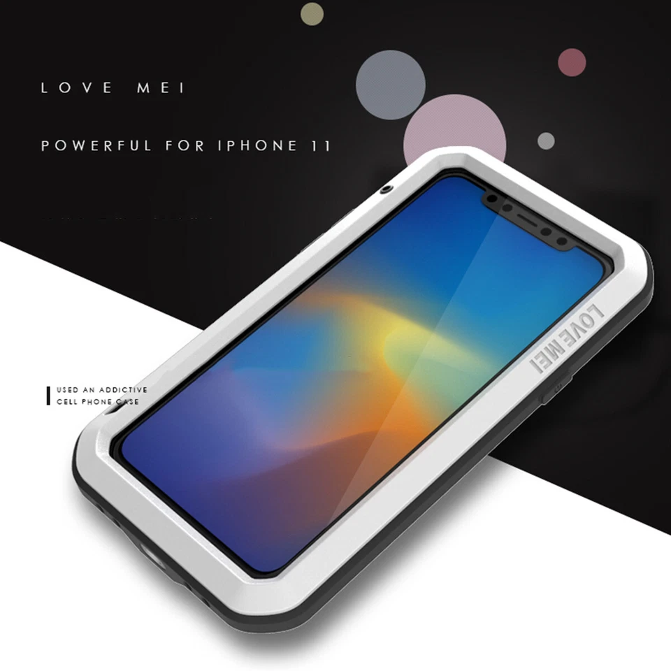 LOVE MEI Shockproof Metal Armor Hard Case Cover For iPhone 13 Pro Max 12 11 Pro - Image 4 of 4