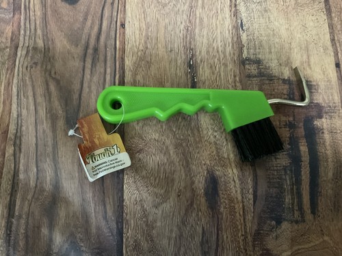 Tough 1 E-Z grip zoccolo pick più spazzola verde neon cavallo - Foto 5 di 12