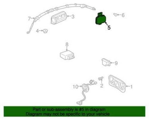 1) Mercedes Benz OEM 2108601105 Door AIR POUCH Left Front (USED) Fits: E320 1999 - Picture 3 of 7