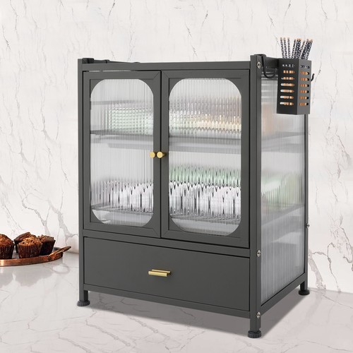 Multifunctional Kitchen Storage Cabinet Dish Cabinet Kitchen Countertop Cabinet - Picture 7 of 17
