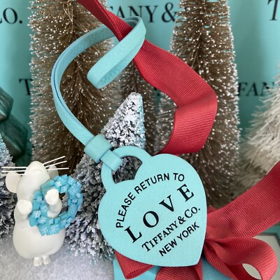 Tiffany&Co Heart Bag Purse Charm Return To Tiffany Blue  display picture 2