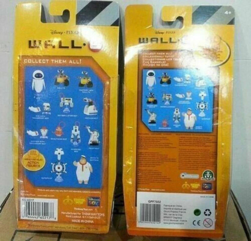 Disney Pixar Wall-E and Eee-Vah EVE Set of 2pcs Mini Robot Action Figure - Image 4 of 4