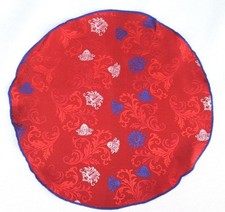 Lord R Colton Masterworks Pocket Round Positano Red Floral Silk 75 Retail New