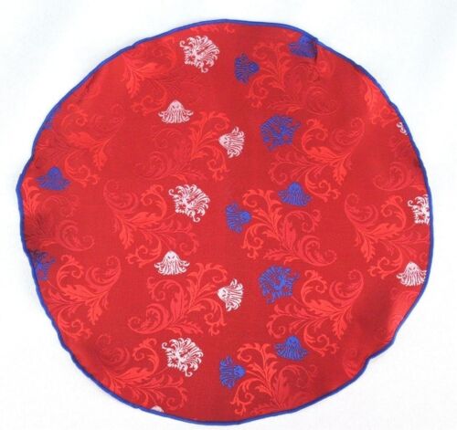 Lord R Colton Masterworks Pocket Round Positano Red Floral Silk $75 Retail New - Picture 1 of 2