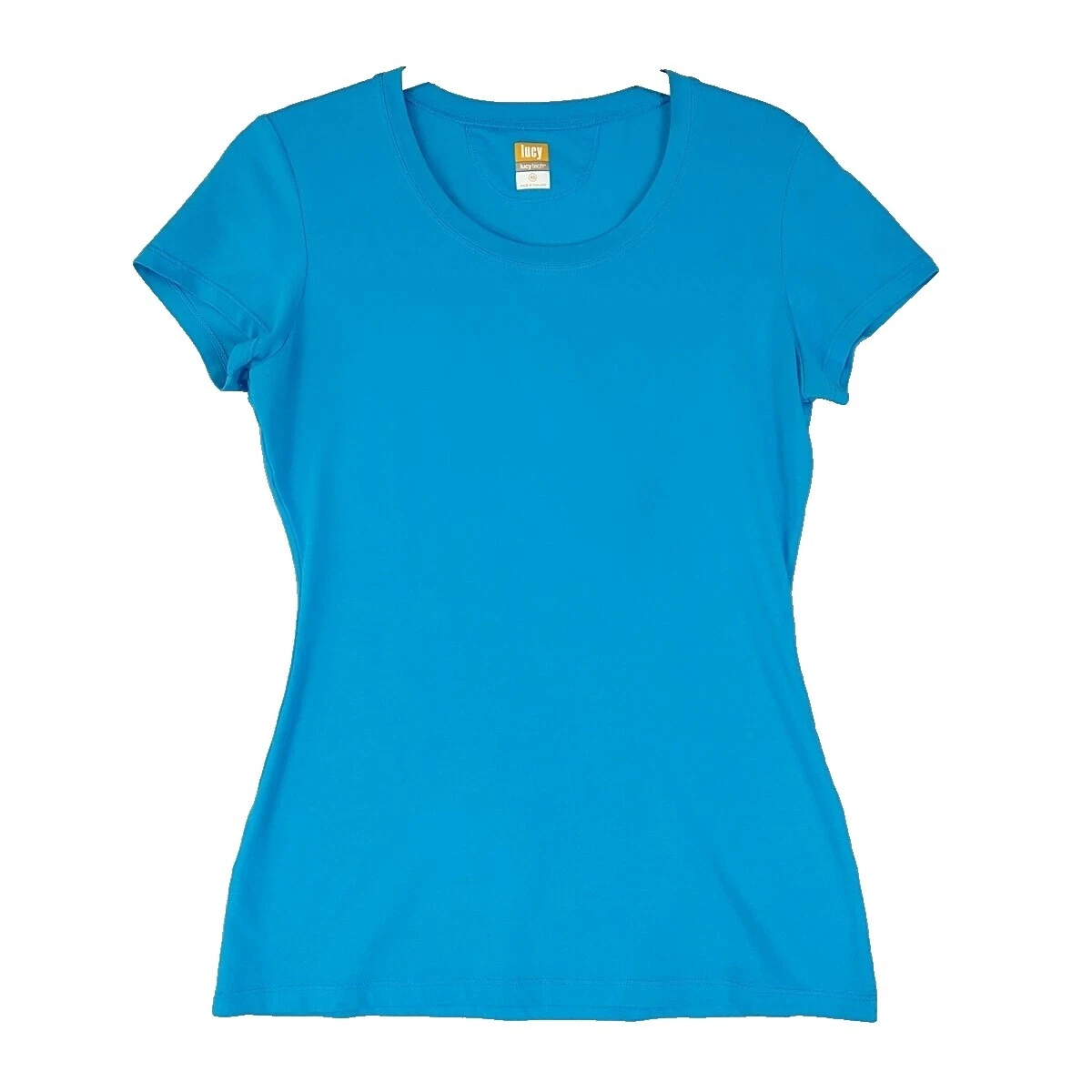 Mezcla de algodón sólido Lucy Activewear Tops para mujer