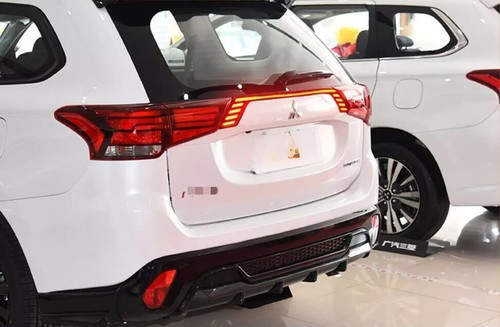 For 16-21 Mitsubishi Outlander Smoke Black Rear Door Trunk LED Tail Light Cover - Picture 3 of 13
