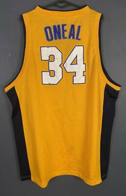MENS NBA LOS ANGELES LAKERS SHAQUILLE O'NEAL #34 BASKETBALL SHIRT
