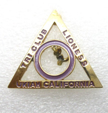 Tri Club Lioness Ukiah California Lapel Pin (C448) Tri Club Lioness Ukiah California Lapel Pin (C448)