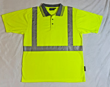 High Visibility ERE class 2 Reflective Road Work Safety Polo Size Large