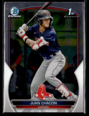 Juan Chacon - 2023 Bowman Chrome 1st Prospects #BCP-105 Boston Red