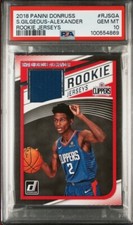 SHAI GILGEOUS-ALEXANDER 2018 PANINI DONRUSS JERSEY ROOKIE RC PSA 10 (POP 1)