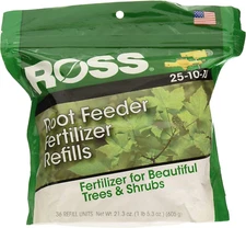 Ross 14636 Root Feeder Fertilizer Refills, Trees and Shrubs, 36 Count, 21 Ounces