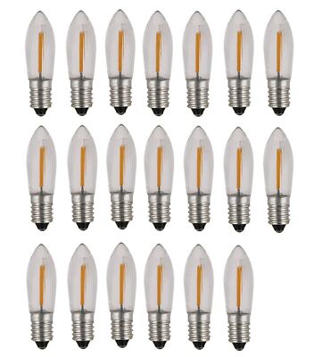 300 E10 COB LED Ersatzlampen Glühbirnen Topkerze Lichterkette 0.2W 14V-55V 2LOVE