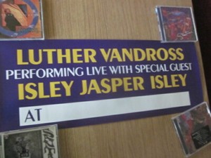 Luther Vandross 1986 Give Me the Reason Tour Promo Poster Isley Jasper Isley