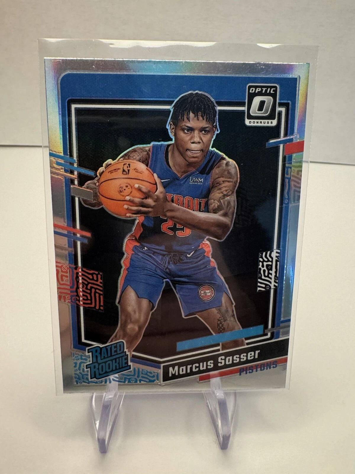 2023-24 Donruss Optic Marcus Sasser Holo RC Rated Rookie #242 Pistons