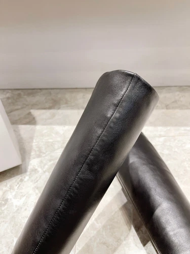 KHAITE Low Heel Square Head Leder Damen Stiefel, High Heel Kurz / Lang Stiefel - Bild 15 von 28