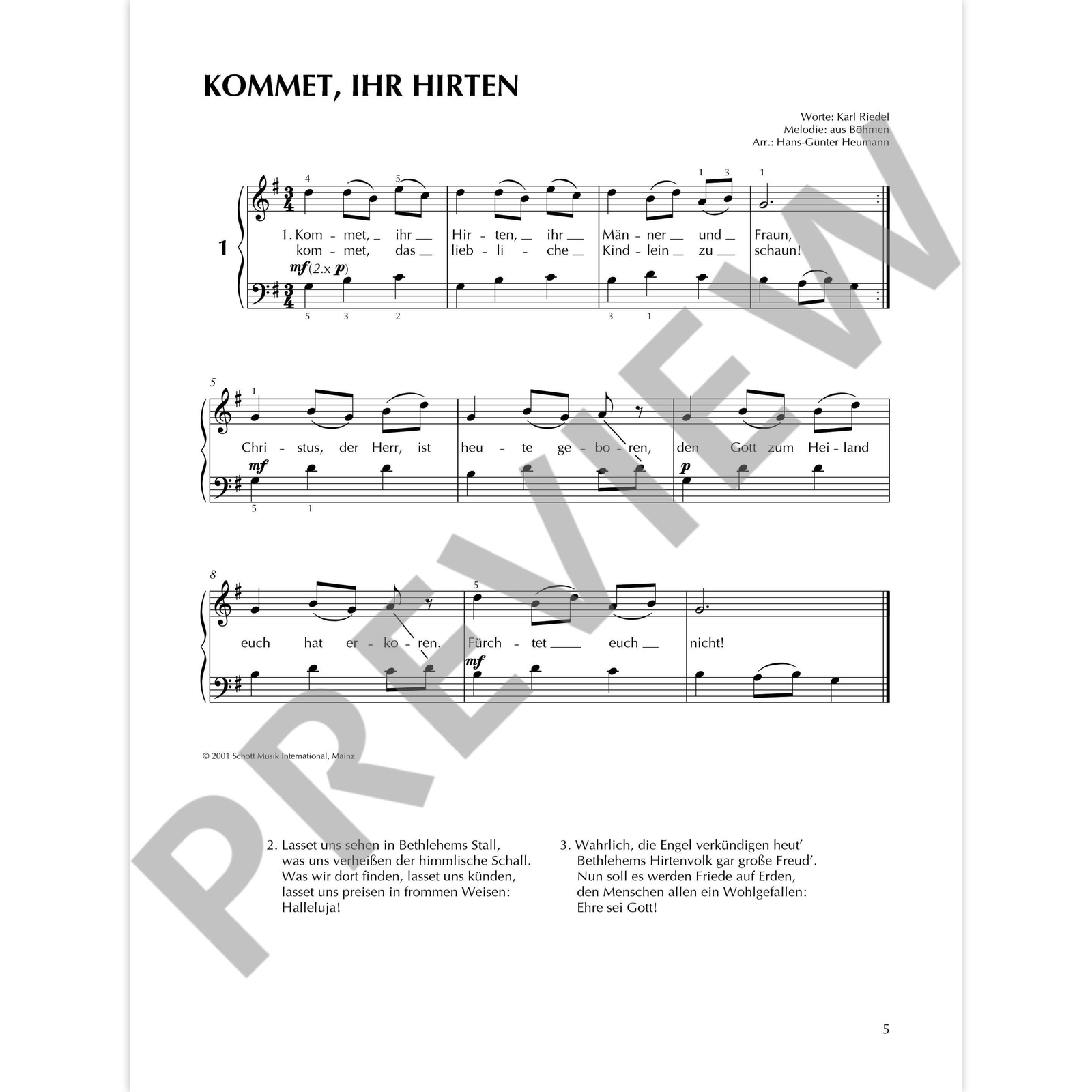 Thumbnail - Schott Music Weihnachtsmelodien
