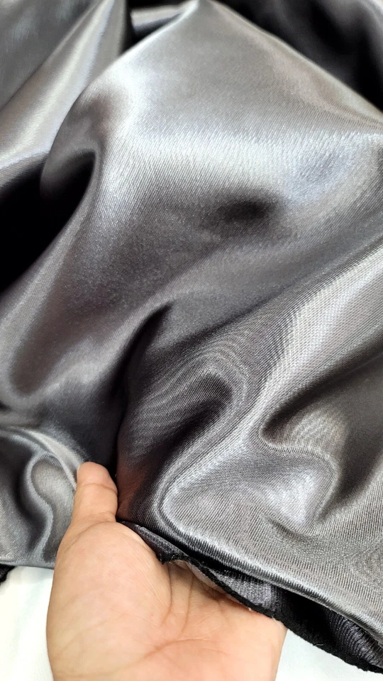 Dark Gray TEXTURED Brocade Jacquard Fabric by Yard Dress Gown UPHOLSTERY  - Image 2 of 3