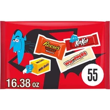 Hershey Miniatures Assorted Chocolate Candy Bag 16.38 oz 55 Pieces KitKat Reeses