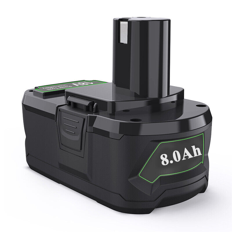 P107 Battery For RYOBI P108 18V One Plus High Capacity Lithium-ion Battery 8.0Ah