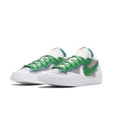 Sacai x Nike Blazer Low Classic Green Shoes Sneakers Mens Size 7.5 Double Tongue Fresh Drops: YankeeKicks On Feet Nike Blazer Low Sacai  main image 4