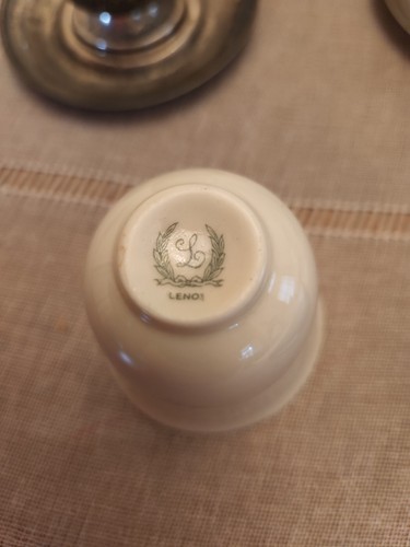 Set tazze da espresso vintage Sterling Betteridge & Reeve Inc LENOX porcellana - Foto 5 di 12