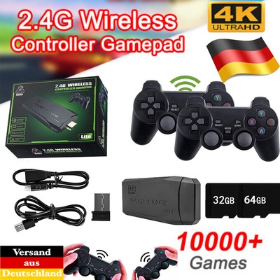 Neu 70000+ Retro Videospielkonsole 4K HD TV Spiel Stick Ink.2Wireless Controller