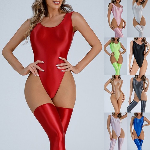 Frauen Bodysuit Badeanzug ?rmellos Tanga U-Ausschnitt 1St��ck Ganzj?hrig - Bild 2 von 45