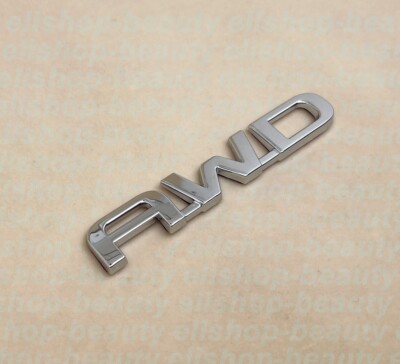 Silver Rear AWD Letter Emblem Badge Fit 2020-23 Toyota Highlander LIMITED XLE LE