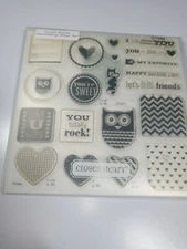 Close to My Heart My Acrylix Stamp Set Whooo's Your Valentine #D1548