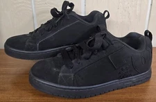 DC Shoes Court Griffik Classic Black Leather Mens Sneaker Sz US 11