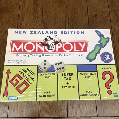 Vintage 2000 Monopoly NEW ZEALAND EDITION Game Sealed Board Games Rare Hasbro