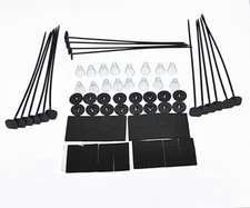 Universal Electric Fan Tie Strap Mounting Kit 4 Pack Zip Ties Straps Tabs Spring