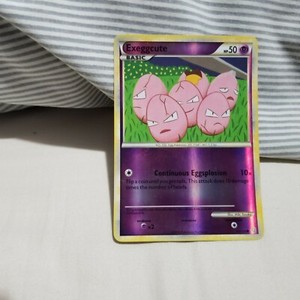 Exeggcute Common Pokemon TCG HGSS Reverse Holofoil Holo Card #63/123 #63