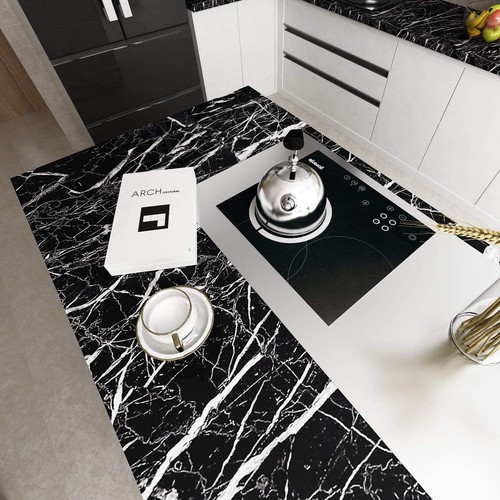 5M Waterproof Oil-proof Marble/Wood Self Adhesive Wall Paper Film Wall Stickers - Picture 9 of 21