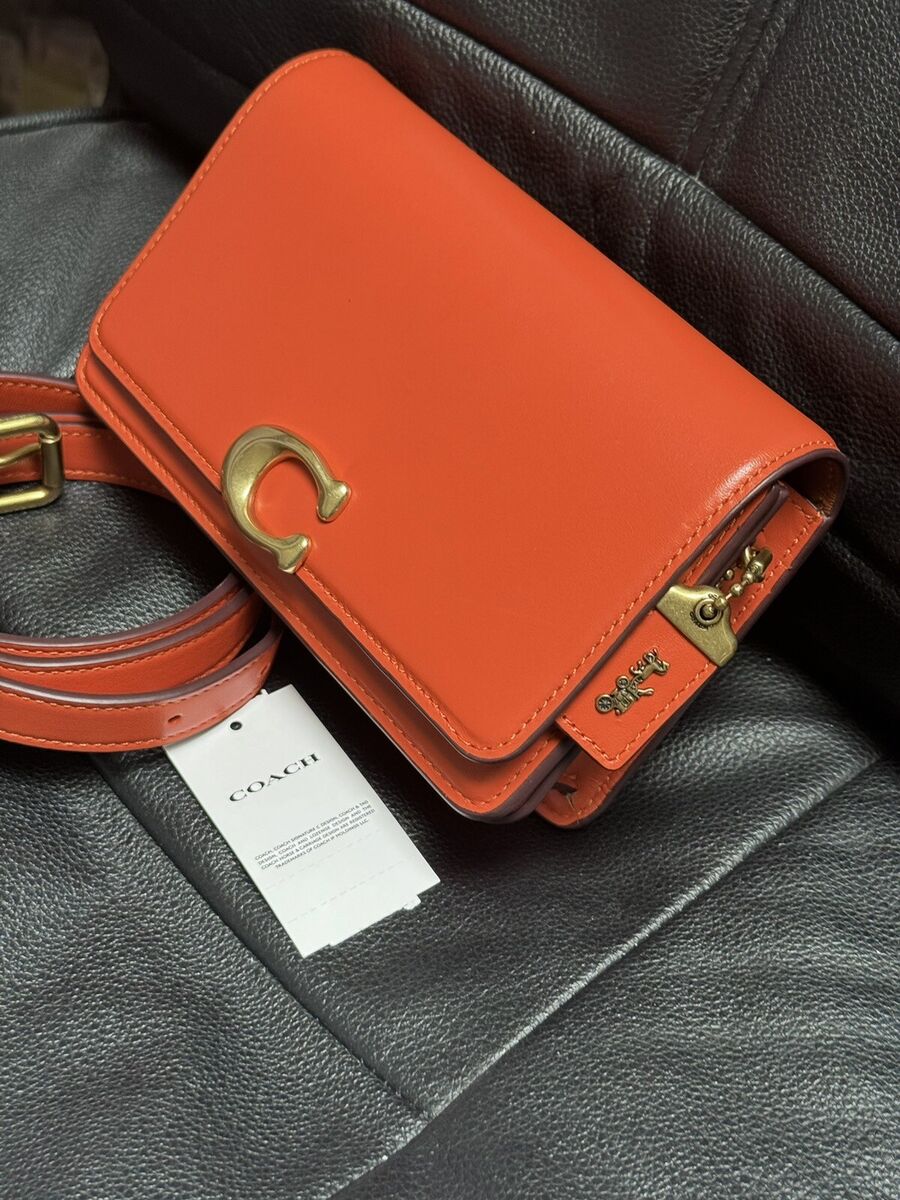COACH NWT CJ826 Luxe Refined Bandit Belt Bag Leather Sun COACH NWT CJ826 Luxe Refined Bandit Belt Bag Leather Sun