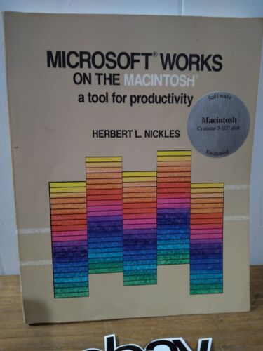 ¡Solo funciona en el libro Macintosh retro vintage de Microsoft! Apple 1991 raro genial - Imagen 2 de 4