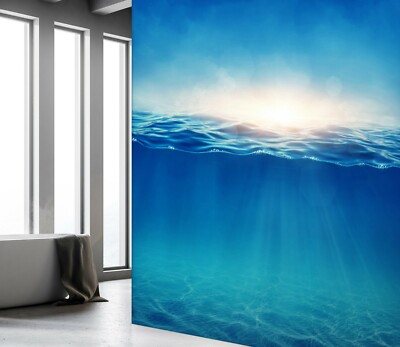 3D Bathroom Sea Surface 38913NA Wallpaper Wall Murals Removable Wallpaper Fay