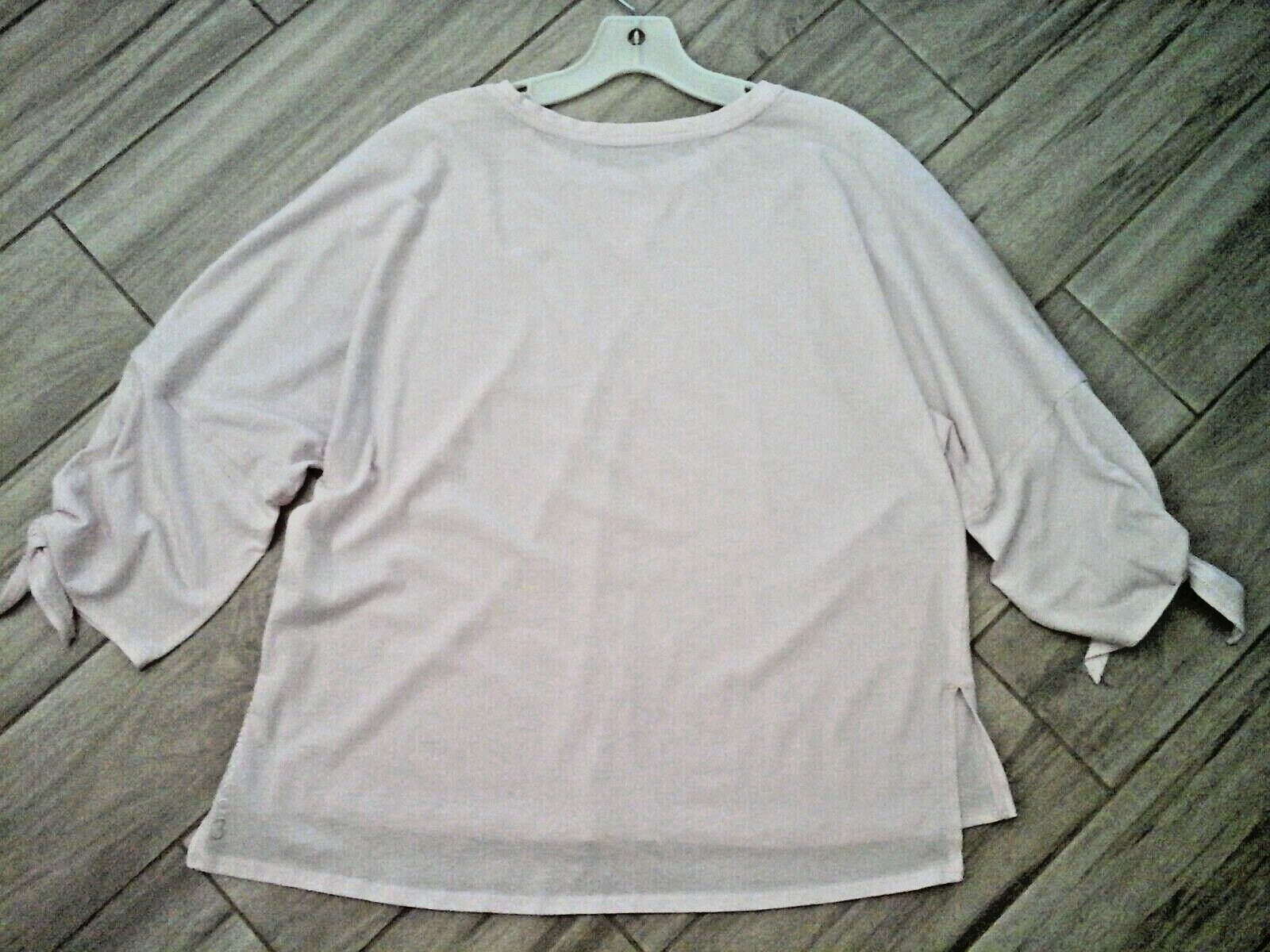 Calvin Klein Performance Solid Pink Round Neck 3/… - image 4