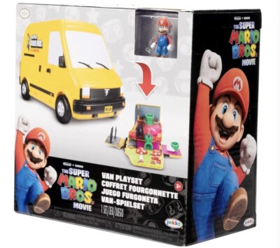 Nintendo The Super Mario Bros. Movie   Van Playset with 1.25  Mini Mario Figure