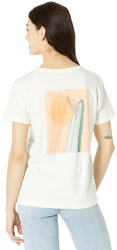 Roxy Women's Log Morning Relaxed Boyfriend Tee T-Shirt - Picture 2 of 7