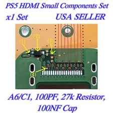 For Sony PS5 Pack of 4 Small HDMI Components Parts Diode Resistor  Capacitors