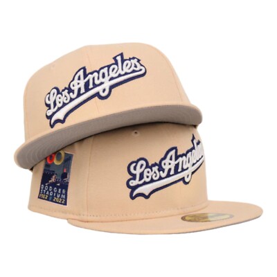 New Era Los Angeles Dodgers 59FIFTY Hat Cap Mango Macho 60 Year Side Patch 7 3/4