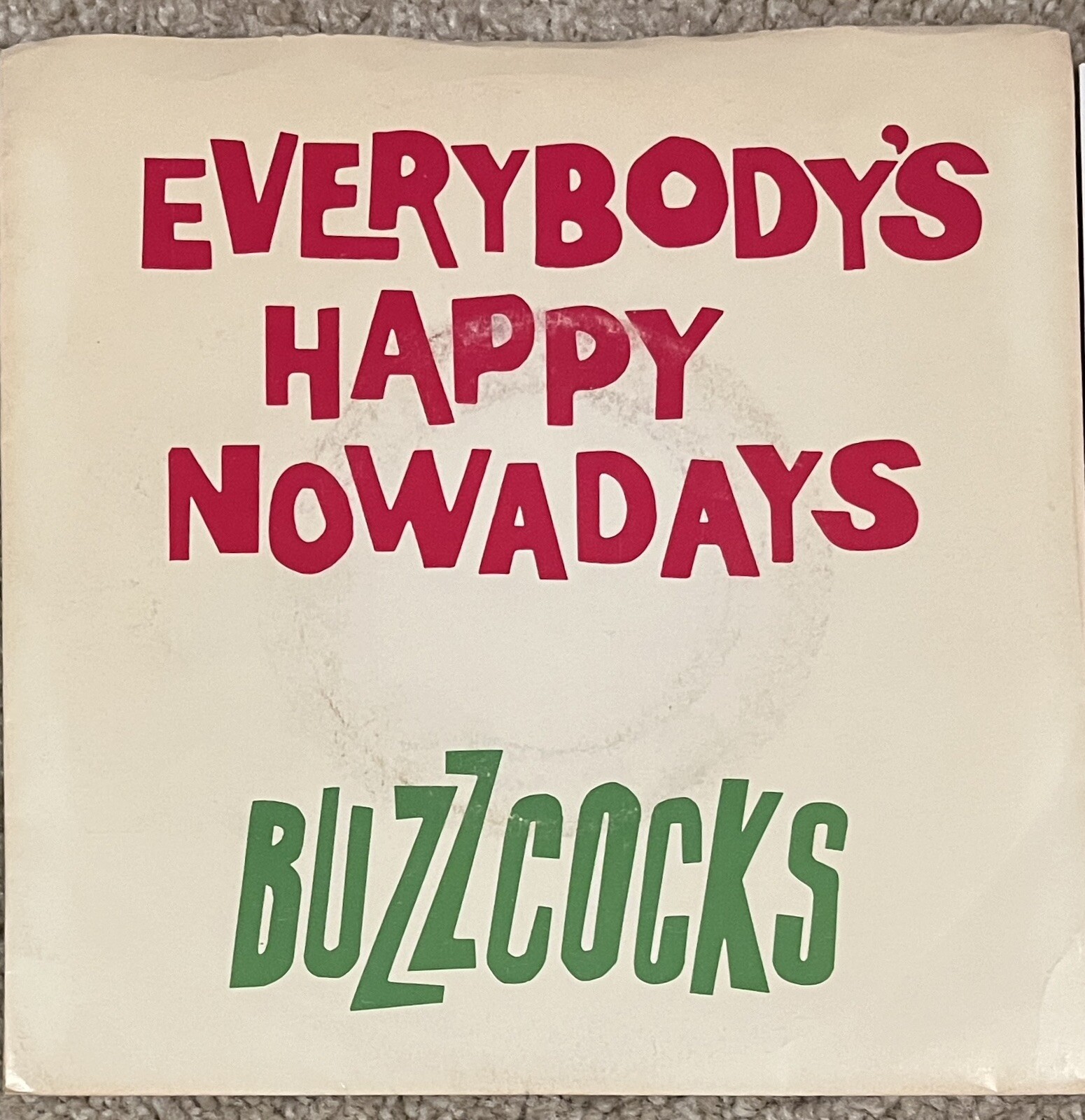 Buzzcocks - Everybody's Happy Nowadays / Why Can't I Touch It? US 7" 45 ...