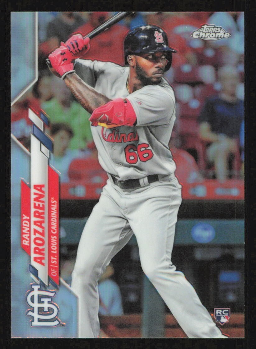 2020 Topps Chrome RANDY AROZARENA REFRACTOR Baseball card TAMPA BAY RAYS
