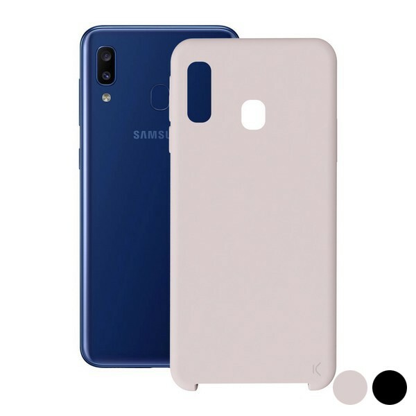 Coque Samsung Galaxy A20 silicone noir - Protection telephone portable legere et fine