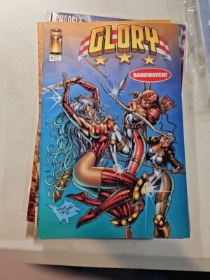 Glory #8 1995 Mike Deodato Jr. Image Comics Babewatch! Bagged And Boarded