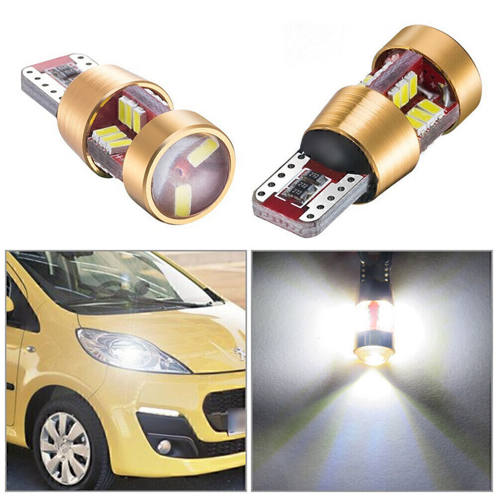 2/4/10Pcs White T10 Stepwell Light 27 LED Bulb 194 168 2825 175 W5W 192