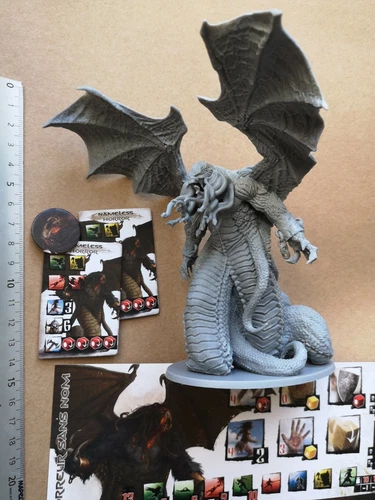 UNNAMED HORROR/NAMELESS HORROR MINIATURE+CARDS/CONAN BOARDGAME MONOLITH G168