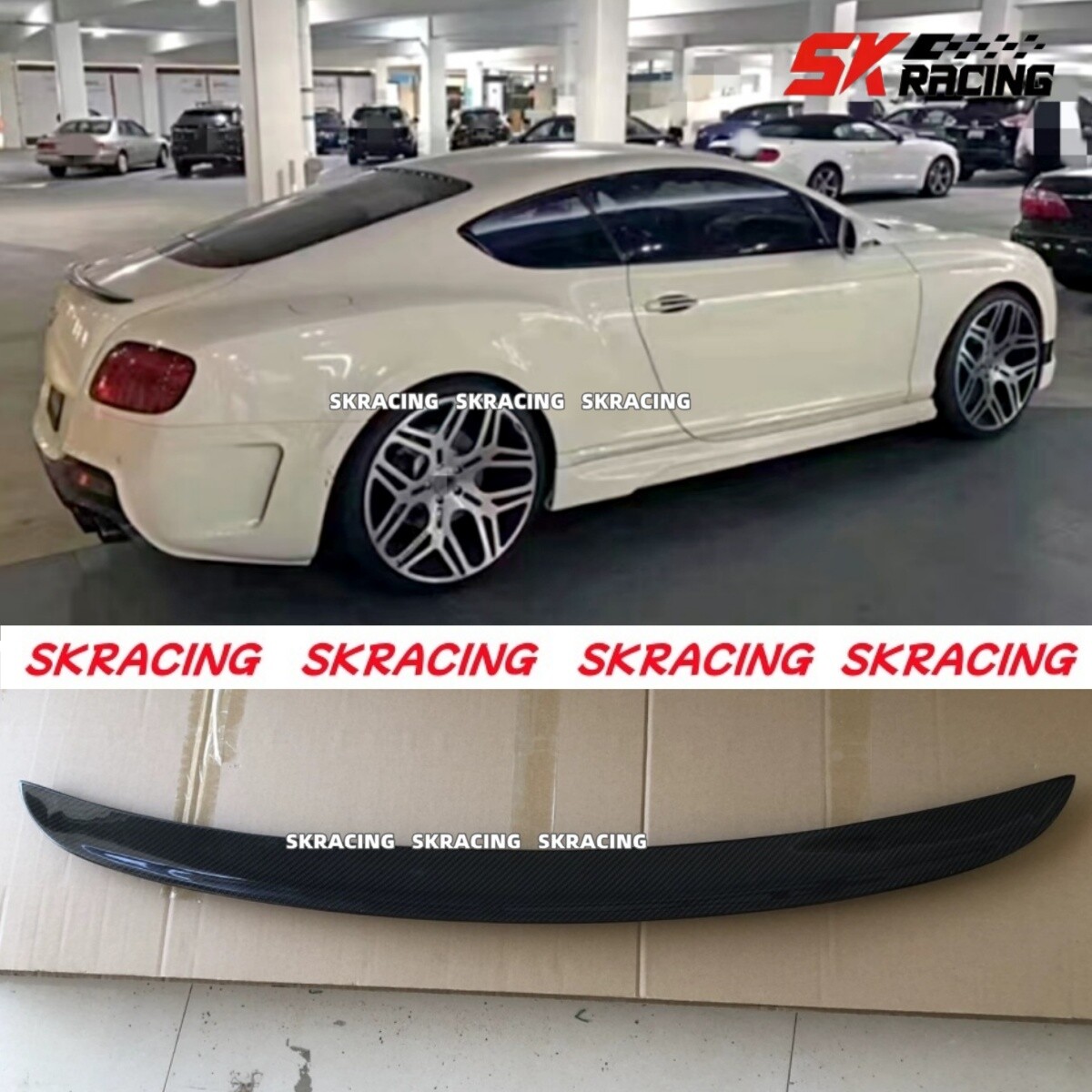 Carbon Fiber Rear Trunk Wing Lip Spoiler For Bentley Continental GT V8 W12 11-15